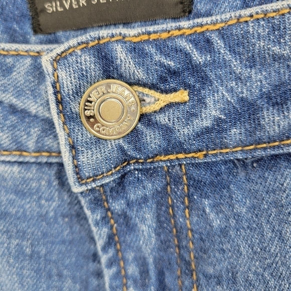 Silver Jean Co. Mom Jeans High Rise Tapered size 32 NWT - Picture 7 of 17